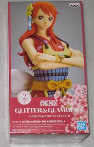 在庫3　ワンピース　ナミ　フィギュア　glitter&glamours wanokuni style Ⅱ　非売品　プライズ　ONE PIECE　NAMI　ワノ国　Aカラー