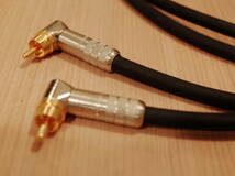 ★ 即決ペア RCAケーブル 立井電線 SOFTEC MIC CORD 1m 黒 Switchcraft L型 3502RAAU NEUTRIK NYS352AG(L.R識別処理可) ブランド長さ変更可_画像6