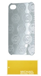 495 новый товар [MICHAEL KORS Michael Kors ]iPhone 4/4s легкий metal смартфон кейс серебряный 1690