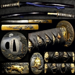 [..#034 * special exhibition *] guard on sword *. head together top class Class. gold . metal fittings attaching .. guard on sword : Nara profit light . head :. map small sword : tail cape source . right ....