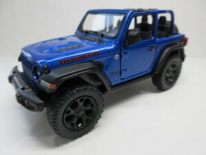 ★JEEP★Wrangler RUBICON★ラングラー　ルビコン　プルバックカー★ブルー・青★オープントップ★1/34★新品・未使用品★