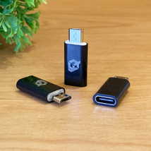 USB Type C ケーブル → マイクロ USB に変換する アダプター ｘ3 【ブラック】_画像4