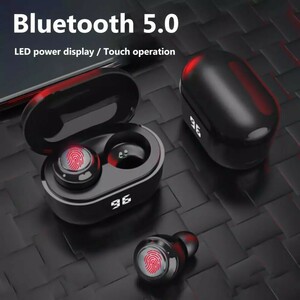 【特選】Bluetooth 5.0ワイヤレスヘッドセット,a6 tws mini hifiステレオヘッドセット,デジタル充電ボックス付き