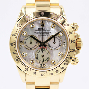 [ Rolex ] wristwatch Daytona 116528NG white shell 8PD K18YG pure gold chronograph secondhand goods 