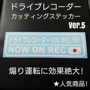【ドライブレコーダー】カッティングステッカー Ver.5(ホワイト)