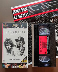  long * wood &bo-*tido Lee Live * at *litsu*RONNIE WOOD & BO DIDDLEY LIVE AT THE RITZ* used VHS* Japan .. sale *59 minute 
