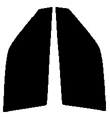 ハーフスモーク　７６％　運転席、助手席　シビック　EF#　３ドア　カット済みフィルム