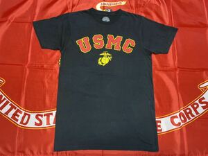 中古美品　made in USA USMC コットンTシャツ medium ブラック