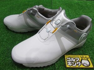 GK鈴鹿☆新品即決575 【27.0】フットジョイ◆ウルトラフィット ボア◆54237J◆ホワイト/シルバー◆XW◆4E◆幅広◆ワイド◆人気◆オススメ