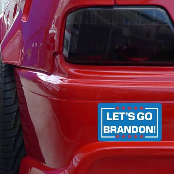 USDM 防水 バンパーステッカー Brandon 2020 ブランドン大統領候補 アメリカ 星条旗 フラッグ HDM Truckfield