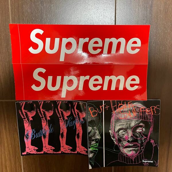 最安値　　Supreme ステッカー４枚セット