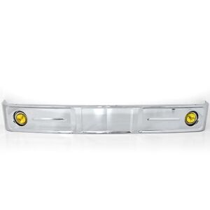  Isuzu Forward all-purpose 4 ton wide plating over Q bumper bus bumper yellow foglamp attaching 2 division height 270mm width 2300mm retro reprint 