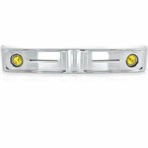  Toyota Dyna 2 ton wide over Q bus bumper all-purpose plating bumper yellow foglamp attaching height 270mm width 2300mm retro reprint 2t wide 