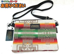 *④ unused pen dollar ton * PDT-000-193019 fabric sakoshu shoulder bag outdoor neitib pattern 