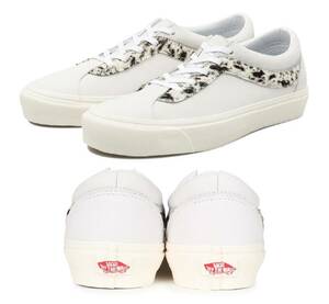 バンズ　28cm　ボールド　税込定価￥14300　ホワイト　レザー　ハラコ　 VANS BOLD NI　ヴァンズ　白　WHITE