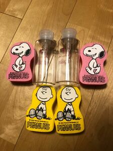 PEANUTS 楽らくプッシュボトル２本&スポンジ4個セット