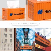 コンテナ　ティッシュケースアンティーク　Hapag-Lloyd ロイド ガレージ_画像1