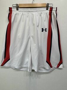 UNDER ARMOUR/ Under Armor basketball pants men's XXL half red | red white / white sport training large G829