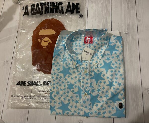 A BATHING APE スター柄 シャツ