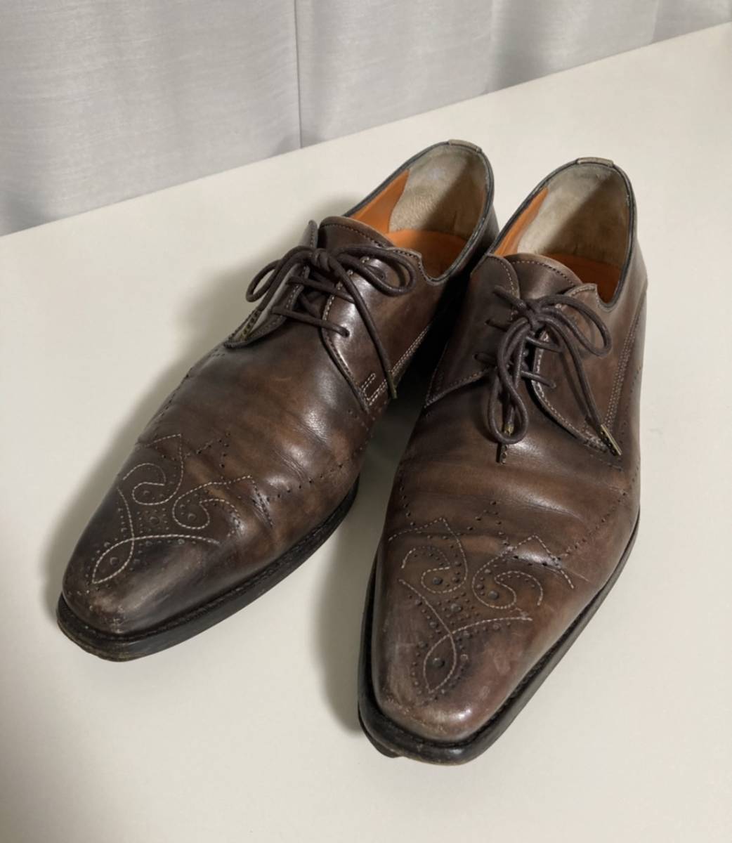 激安通販 【俺の靴-3445】☆USED Santoni/8668/24.5/サントーニ/8668 ...