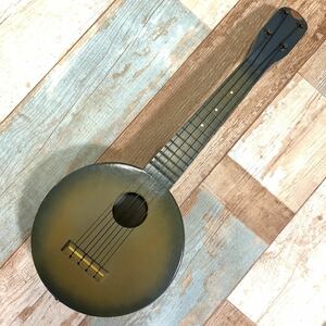 adjusted Gretsch Made in USA soprano ukulele 1920~30s Camp Uke Blue Burst case attaching 