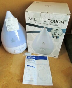 ☆アピックスインターナショナル APIX SHIZUKU touch+ ASZ-015 超音波式アロマ加湿器◆蒸気が熱くない！潤い・アロマ・LED1,991円