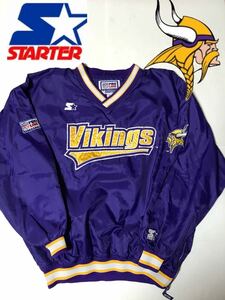 ミネソタ バイキングス VIKINGS プルオーバー ナイロンジャケット STARTER スターター 90s NFL アメフト