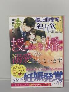 ○○ベリーズ文庫○○ 【極上御曹司の独占欲を煽ったら、授かり婚で溺愛されています】　著者＝田崎くるみ　初版　中古品 ★喫煙者ペット用