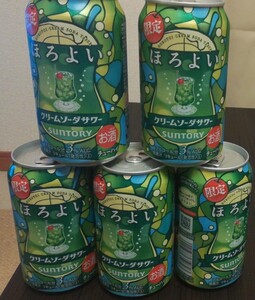チューハイ 缶チューハイ 酎ハイ サワー サントリー ほろよい クリームソーダサワー 350ml 5本