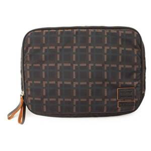 Marni Porter Total Pattern Nylon Clutch Bag Khaki (136512), Yoshida Kaban, Head Porter, Bag, bag, Shoulder bag