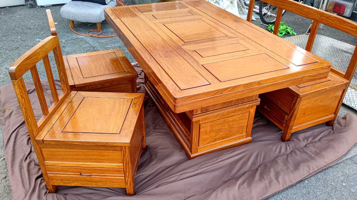 ヤフオク! -「花梨 ダイニング」(家具、インテリア) の落札相場・落札価格