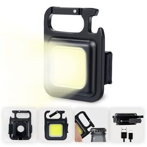 LED投光器 COB 作業灯 USB充電式 キーホルダー式 超ミニ