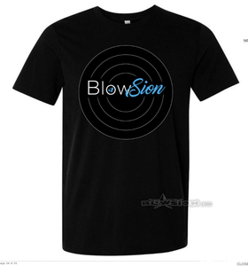 ★☆ BLOWSION ブロージョンＴシャツ Black-Blue/White サイズＬ 新品 ★☆