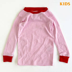 RABBIT SKINS　ラビットスキンズ TODDLER 　ピンク/レッド サイズ4　子供用　ラビットスキンズ　キッズ トドラー　長袖Tシャツ ロンT