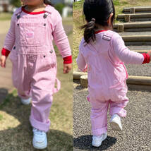 KEY キー　トドラー　オーバーオール　 BIB OVERALL　ピンクストライプ サイズ 6　ビブ KIDS TODDLER 子供服 キッズ_画像7