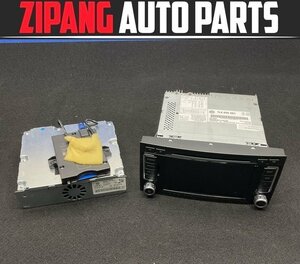 VW066 7L トゥアレグ V8 後期 純正 HDD ナビ 地デジ/B-CAS カードリーダー付 ◆2007年/7L6 035 681 ★動作OK ● ★即決★