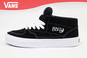 ★VANS★25cm★HALF CAB★ブラック/ホワイト★