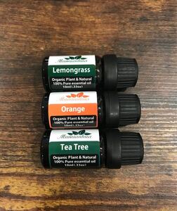 アロマオイル エッセンシャルオイル 10ml オレンジ レモングラス ティーツリー