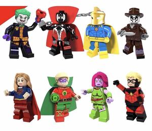 翌日発送　スポーン ドクター・フェイト スーパーマン　dcコミック　8体セット　マーベル　ミニフィグ LEGO 互換 ミニフィギュア m14 u