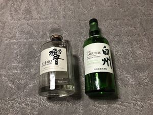 サントリー 響 700ml 空瓶 サントリー シングルモルト ウイスキー 白州 700ml 空瓶