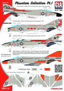 CTA-29 1/72 CTA F-4 ファントムⅡ用デカールセット ファントムコレクション① 戦闘機 アメリカ海軍
