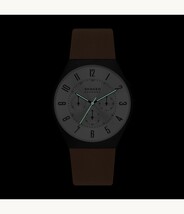 【正規品】スカーゲン　SKAGEN Grenen クロノグラフ ミディアムブラウン レザー サステナブル素材 42mm SKW6823_画像4