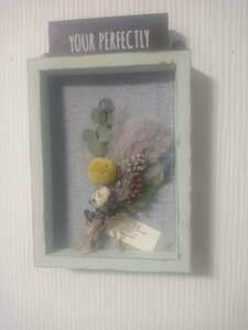 k Raspe tia Glo bo-sa eucalyptus. bouquet manner ice blue . frame wall decoration ^^