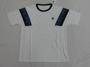 498　フィラ FILA メンズ ゲームシャツ白（L）