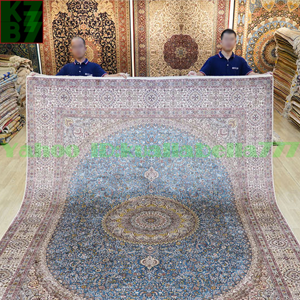 [Tapis luxueux] Tapis persan en soie★270x370cm 100% fait à la main, intérieur de la maison, salle de réception, salon, décoration de luxe W86, meubles, intérieur, tapis, Tapis, tapis, Les tapis en général