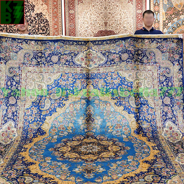 [Luxurious Rug] Persian Silk Carpet★270x370cm 100% Handmade Carpet Rug Home Interior Reception Room Living Room Luxury Decoration W78, furniture, interior, carpet, Rugs, mat, Carpets in general