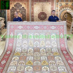 Art hand Auction [Luxury Rug] Persian Carpet Silk★270x370cm 100% Handmade Carpet Rug Home Interior Drawing Room Living Luxury Decoration W77, furniture, interior, carpet, rug, mat, Carpet general