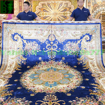 【贅沢敷物】ペルシャ 絨毯 シルク★270ｘ370ｃｍ 100％ ハンドメイド カーペット ラグ 住まい インテリア 応接間 リビング 高級 装飾 W71_画像1