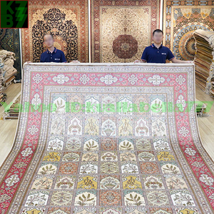 Art hand Auction [Luxurious Rug] Persian Silk Carpet★270x370cm 100% Handmade Carpet Rug Home Interior Reception Room Living Room Luxury Decoration W65, furniture, interior, carpet, Rugs, mat, Carpets in general