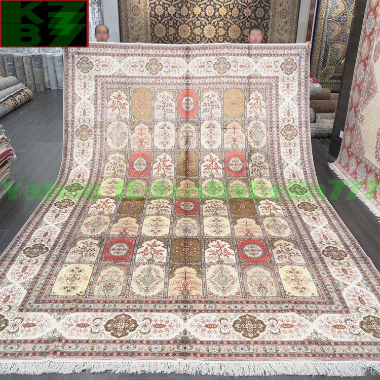 [Luxury Rug] Persian Carpet Silk★310x430cm 100% Handmade Carpet Rug Home Interior Drawing Room Living Luxury Decoration X34, furniture, interior, carpet, rug, mat, Carpet general